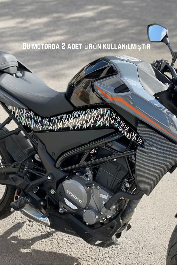 Dekoratif Hologramlı Hahaha Sticker Motor-araba-kask Için Etiket 15cmx30cm (1 ADET) - 4