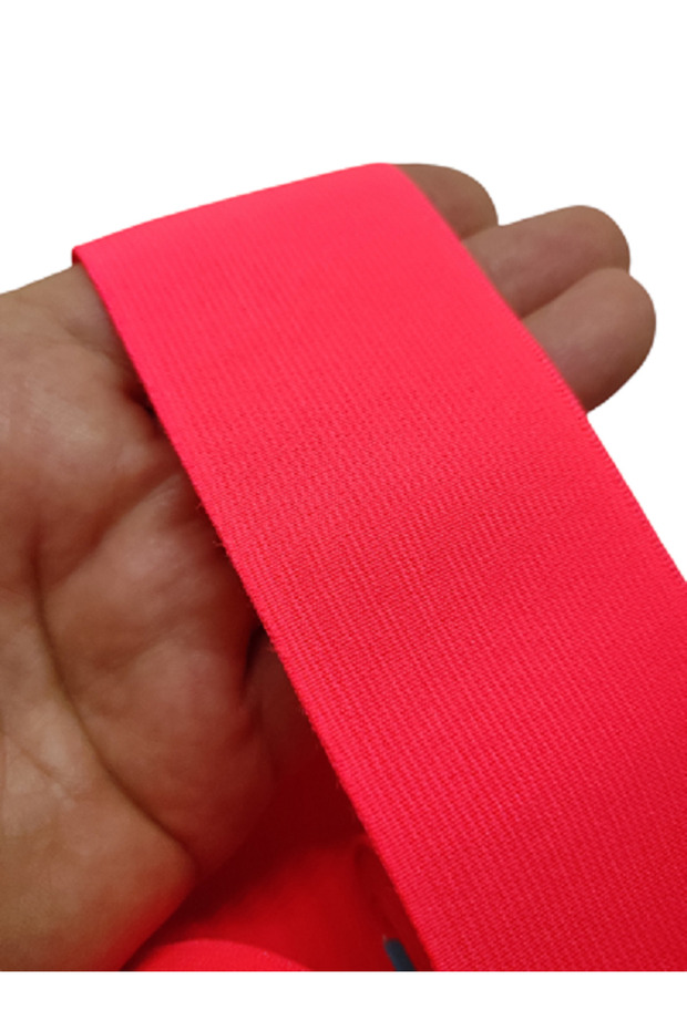 50 mm Super Garment Woven Elastic Neon Red Color