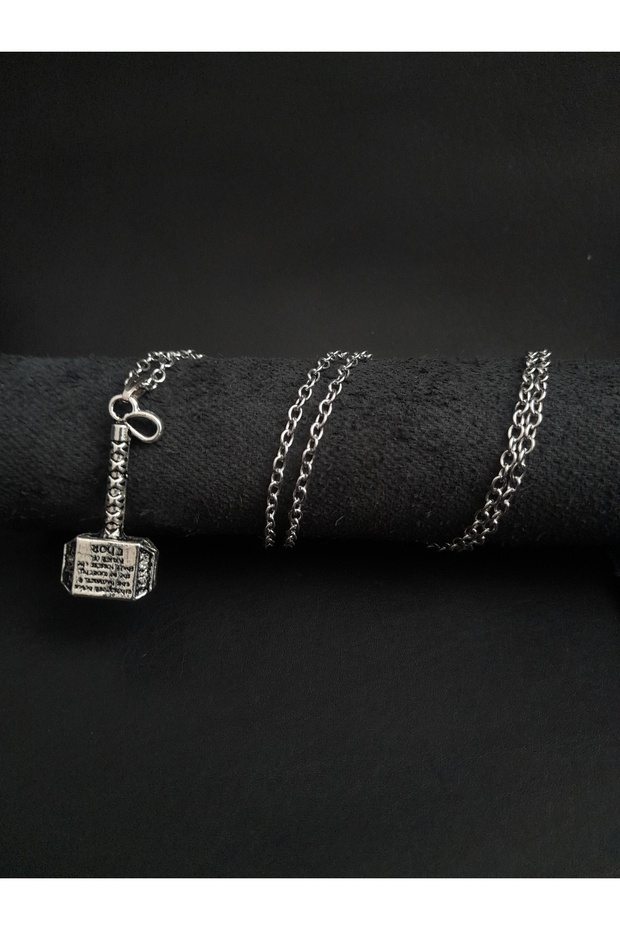 Nordic Fashion Thor Hammer Figured Necklace