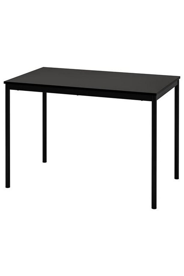 SANDSBERGmutfak masası, siyah, 4 kişilik, 110x67 cm - 1