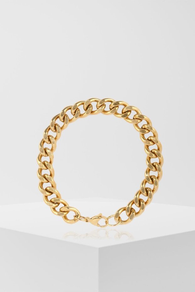Chaın Bangle Gold Çelik Bileklik