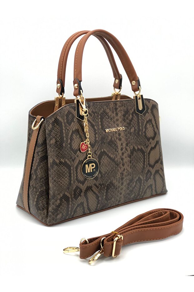 Women's Hand and Shoulder Bag 3-Compartment Bag