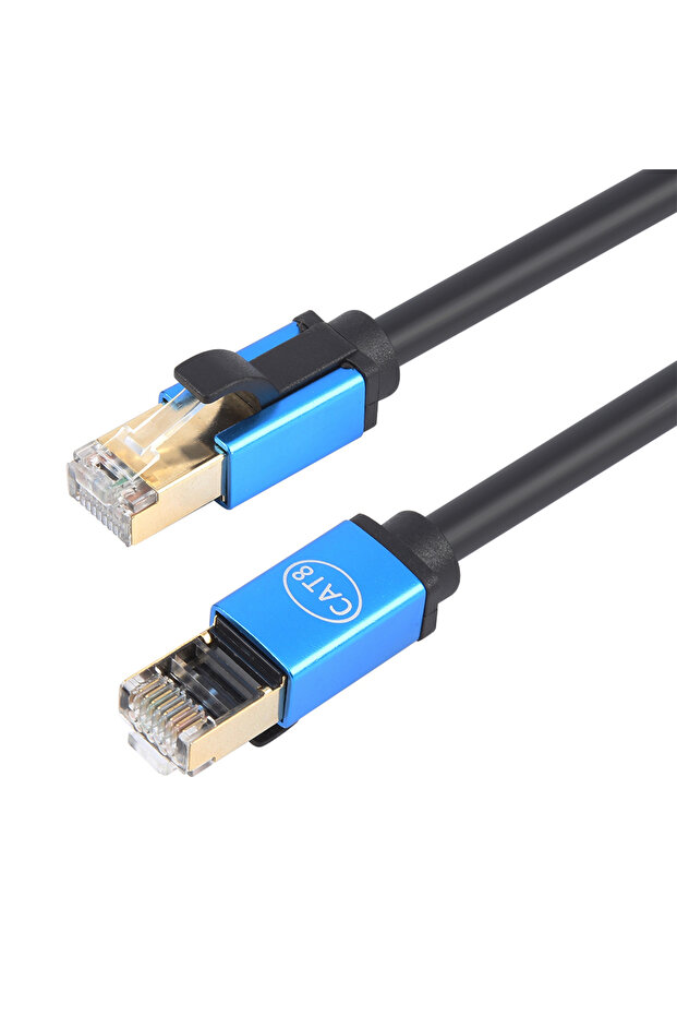 كابل إيثرنت Cat8 S/ftp Rj45 بطول 3 أمتار (يدعم سرعة 40 جيجابت في الثانية)