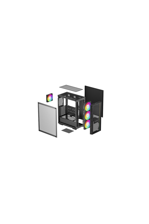 DeepCool MATREXX 55 MESH V4 C 4 ARGB Fanlı ATX Siyah Gaming Kasa - 8