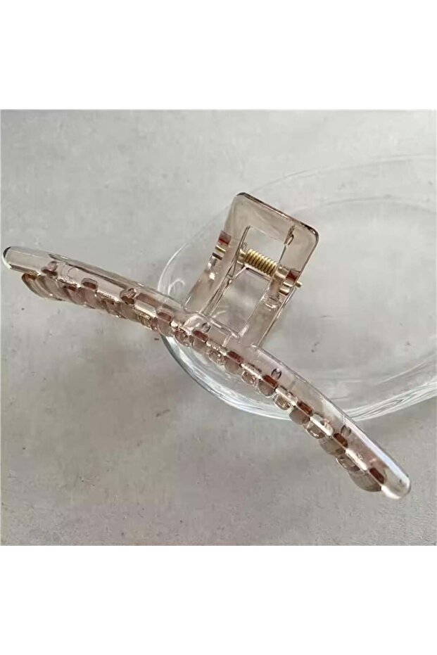 مشبك مزلاج شفاف كبير الحجم