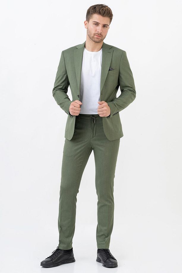 Culiacán T213 Regular Fit 6 Drop Likralı Jogger Takım Elbise Desenli - 4