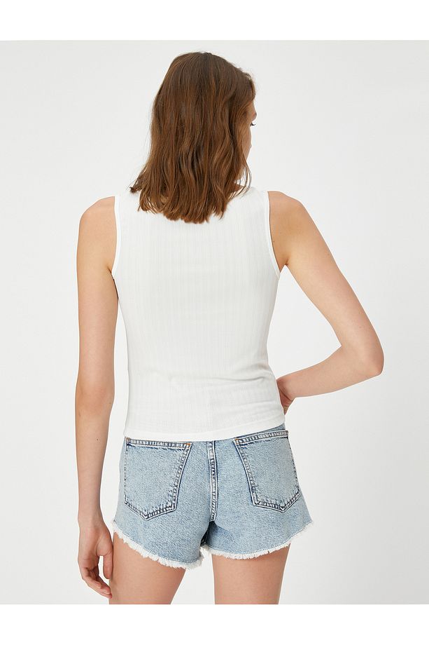 Fitilli Atlet Basic U Yaka Kolsuz - 4