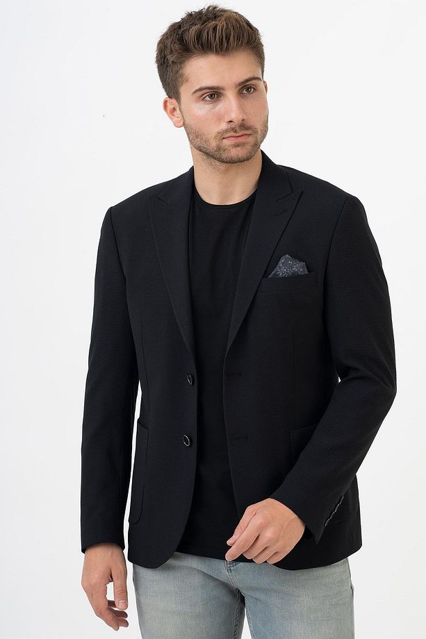 Tijuana C187 Regular Fit 6 Drop Likralı Ceket Desenli - 2