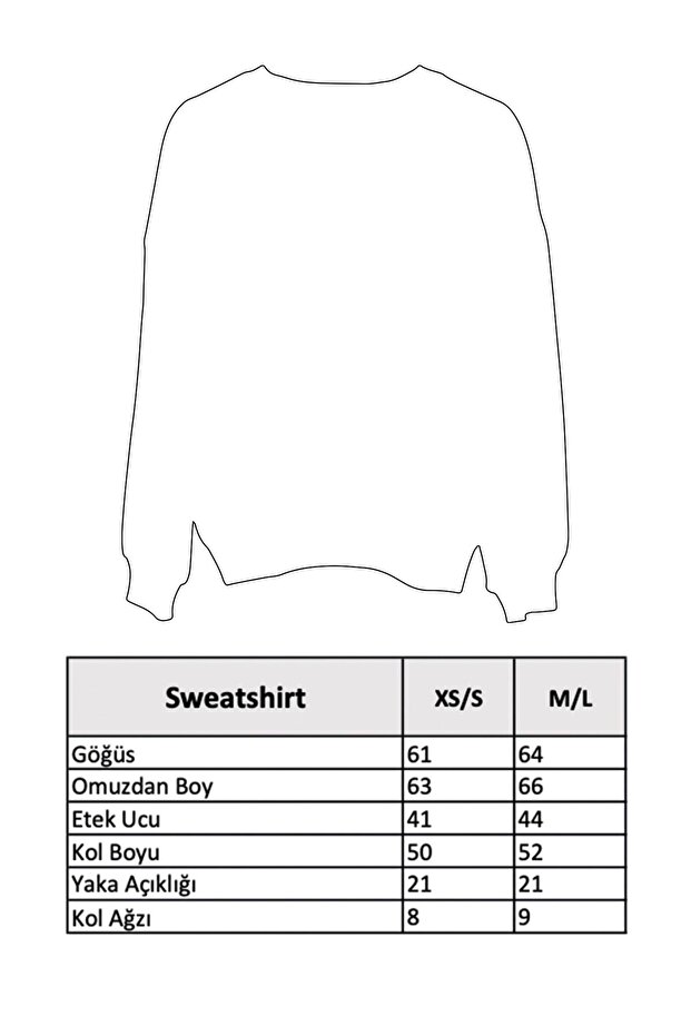 Unisex Siyah Oversize Sweatshirt - 5