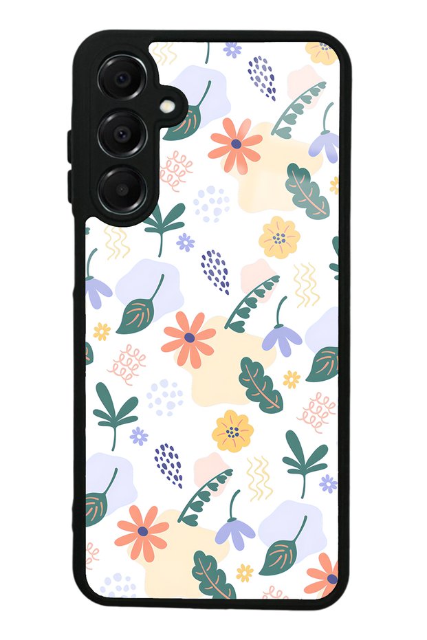 Samsung A16 Glossy Phone Case with Tiny Flowers Design