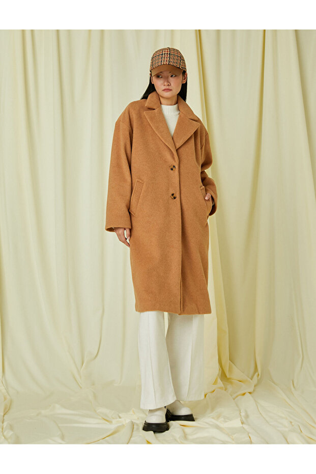 Double Buttoned Cashmere Coat - 3