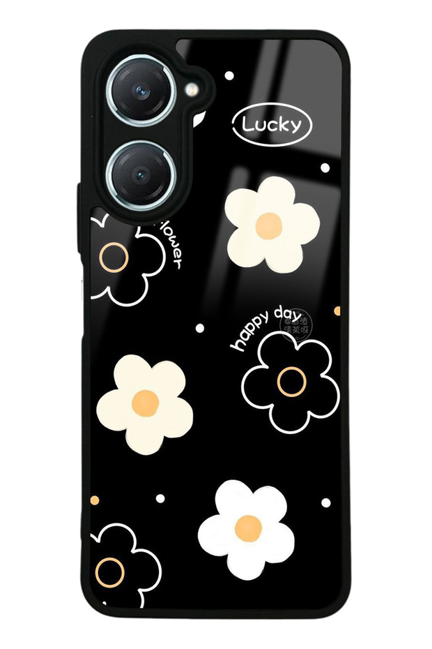 Vivo Y18 Glossy Phone Case with Lucky Happy Day Design