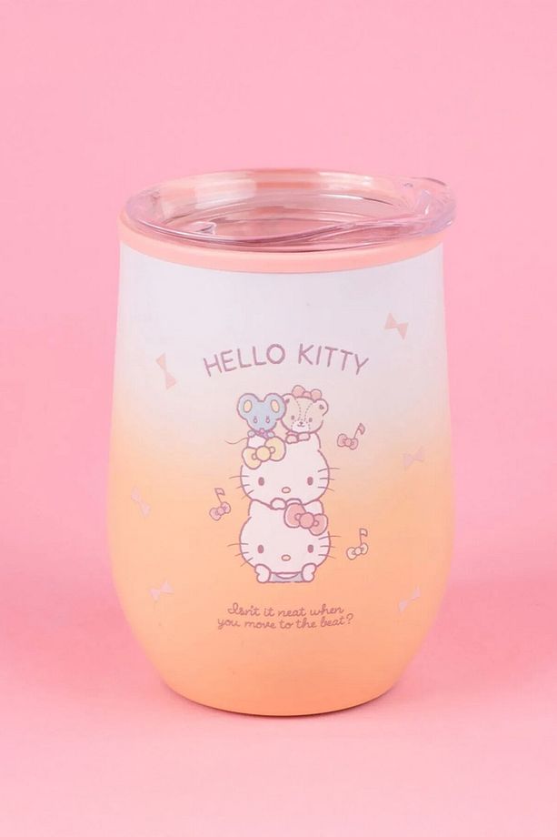 Sanrio Lisanslı Kapaklı Termos Bardak (360ml) - Hello Kitty - 1