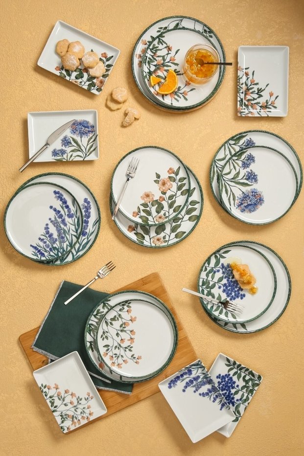 18 Piece Flower Garden Mixed Treat and Breakfast Set - 04ppo000225