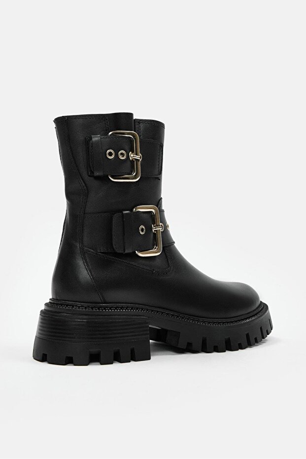 Johan Siyah Hakiki Deri Kadın Bot - 4