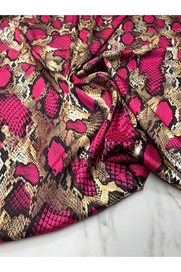 Satin Python Patterned Dress Shirt - Tivil - 1