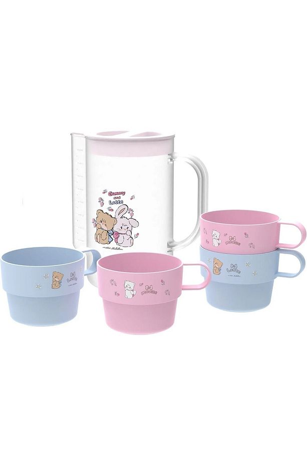 Mikko Lisanslı 4 Bardaklı Plastik Sürahi Seti (1000ml) - 2