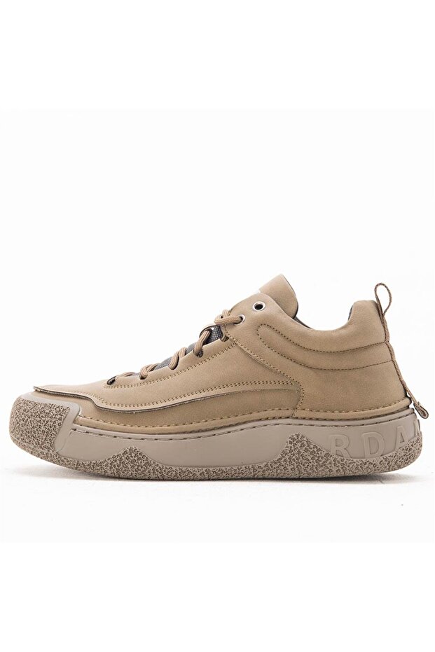Clemens Men's Khaki Leather Sneaker Shoes 18549