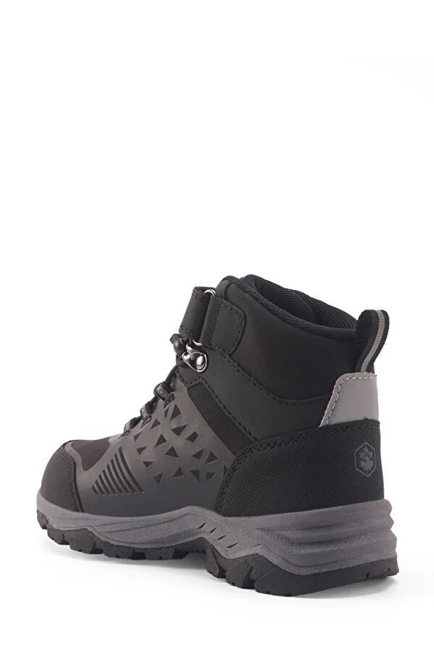 GETOP HI 4PR Cırtlı Termo Kaymaz Taban Softshell Çocuk Outdoor Bot SİYAH - 4