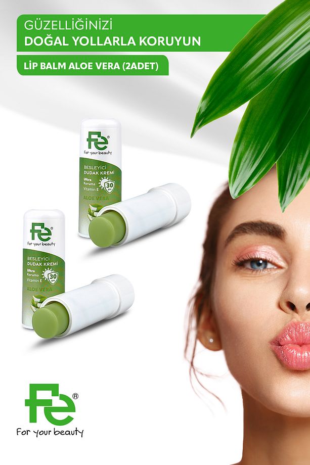 LİP BALM ALOE VERA 2 ADET - 1