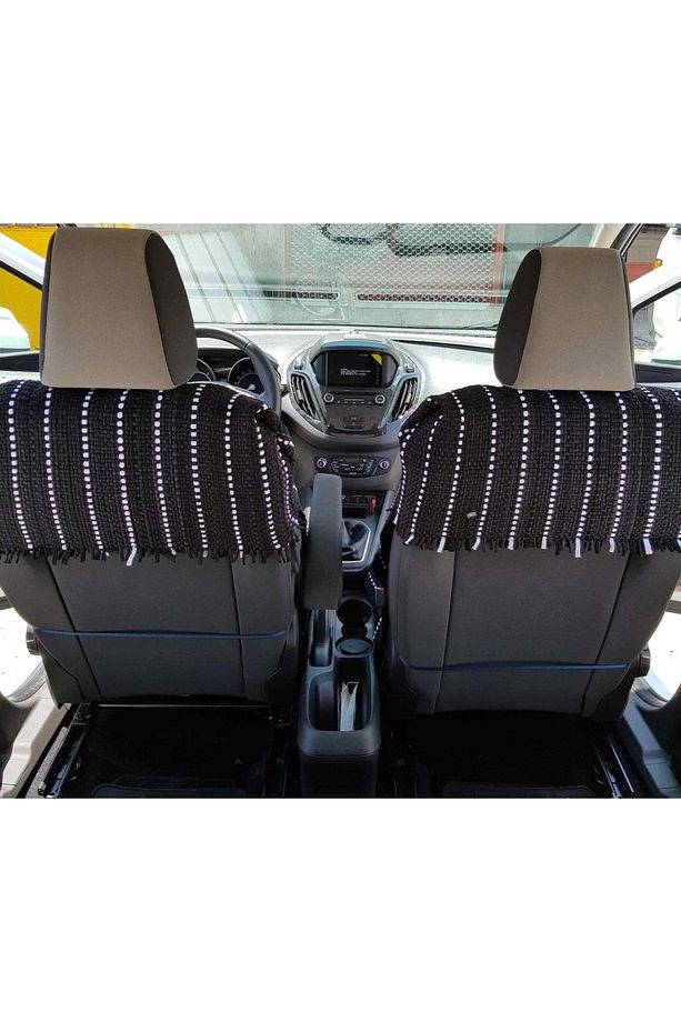 Terletmez Oto Koltuk Kilim Seti 2 Ön 1 Arka 3lü Set %100 Pamuk - 5