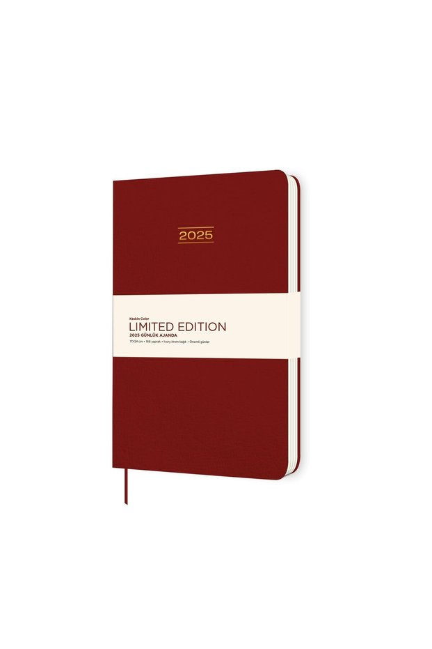 Keskin Color Limited Edition Hardcover Daily Agenda Red