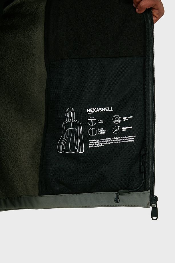 Regular Fit Su Geçirmez Çıkarılabilir Kapüşonlu Soft Shel Mont Erkek MONT 50515100 056 - 5