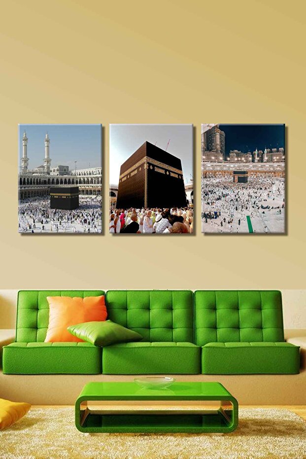 KABE SET 3LÜ LED IŞIKLI KANVAS TABLO - 2