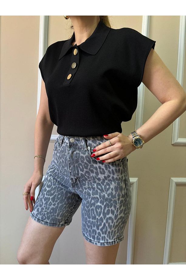 Leopar Jean Şort - 3