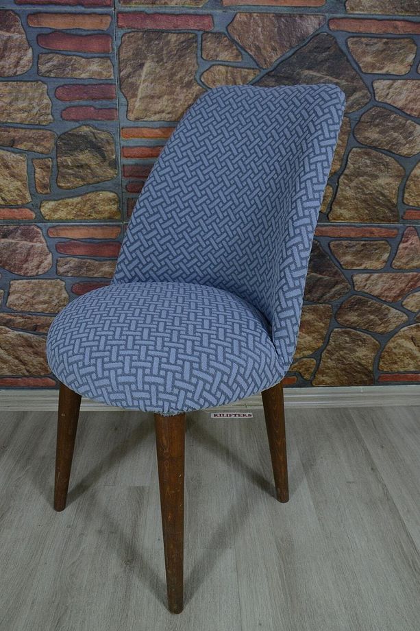 Sandalye Örtüsu Retro Oval Sandalye Kılıfı - 1