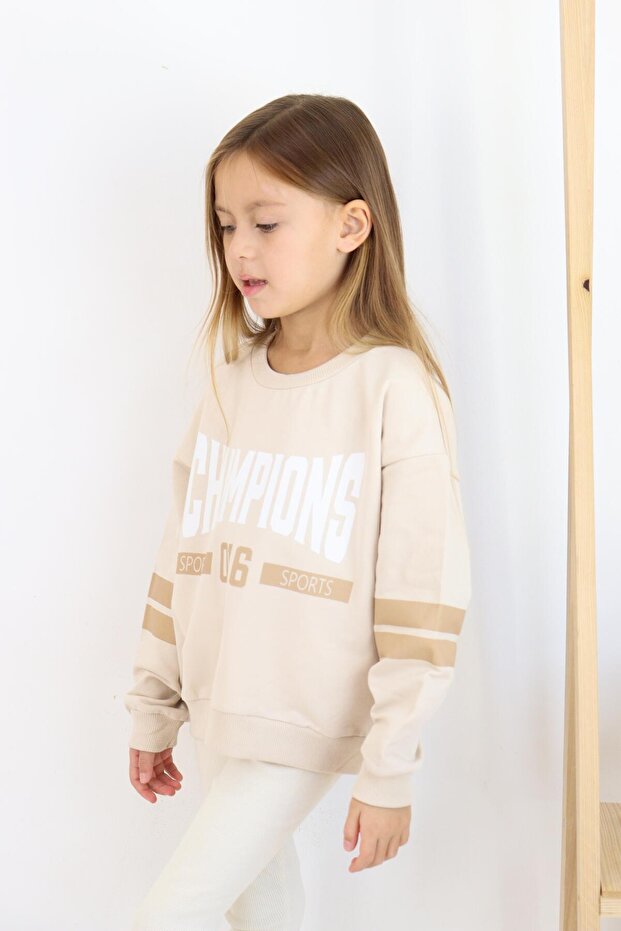 Champions Baskılı Sweat - 5