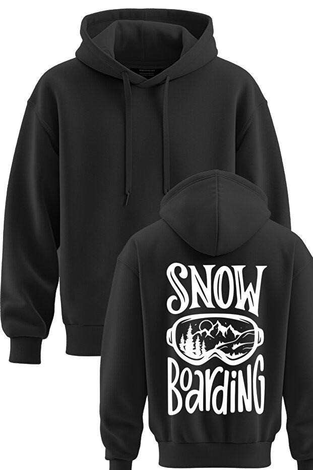 Snow Board Printed Hooded 3 Thread Winter Turkey Sweatshirt Snow Boarding Hoodie