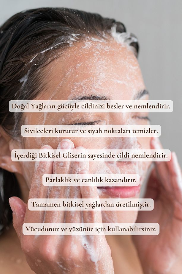 Bitkisel Yağlı Ve Gliserinli, Hindistan Cevizli Bitkisel Sabun, Vegan 100 gr - 6