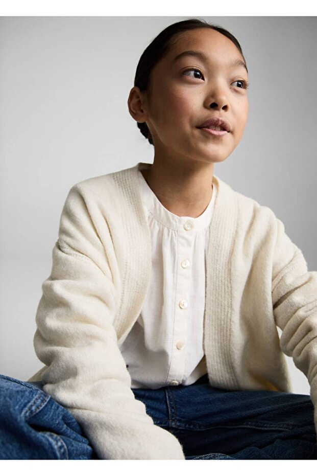 V Yaka Triko Hırka - 6