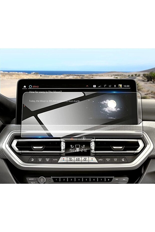 واقي شاشة متوافق مع نظام الملاحة BMW X4 مقاس 12.3 بوصة ومضاد للكسر