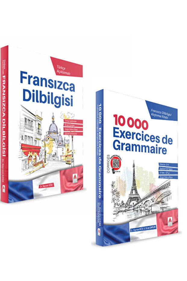 Delta French Turkish Explained - 10,000 Exercices Grammar Practice Book