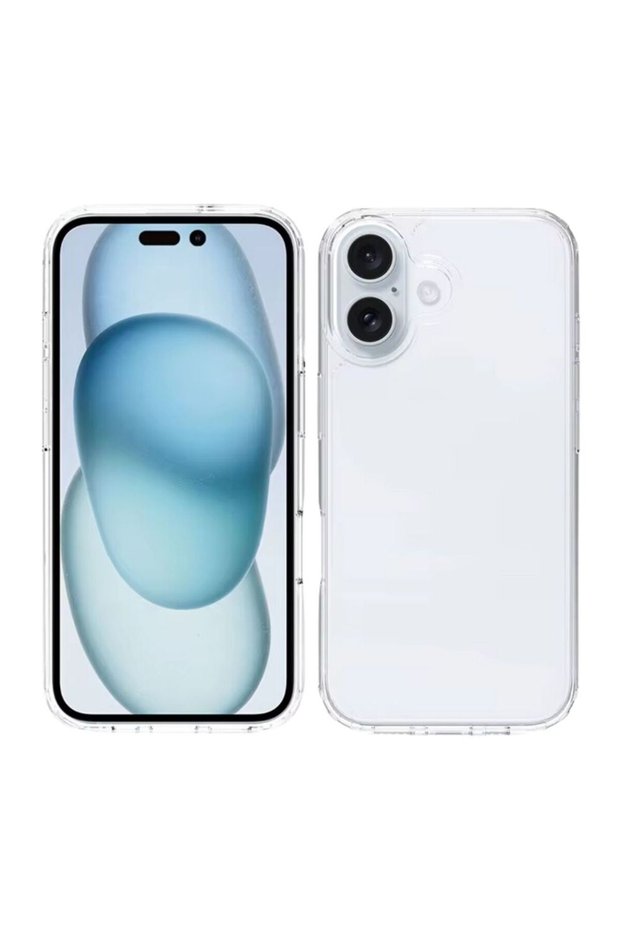 Apple iPhone 16 Plus Compatible Silicone Case - Flexible Full Protection Cover with Camera Protection - Transparent