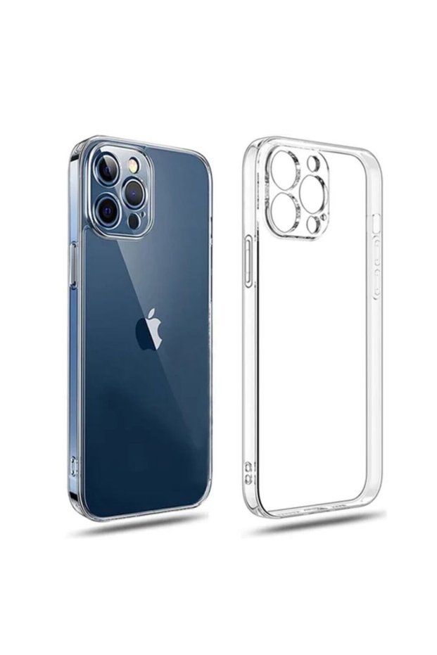 Apple iPhone 16 Pro Compatible Silicone Case - Flexible Full Protection Cover with Camera Protection - Transparent