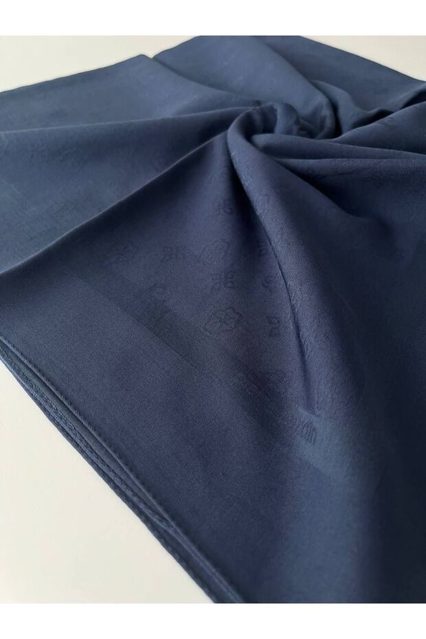 Eșarfă Algodon bleumarin - 4