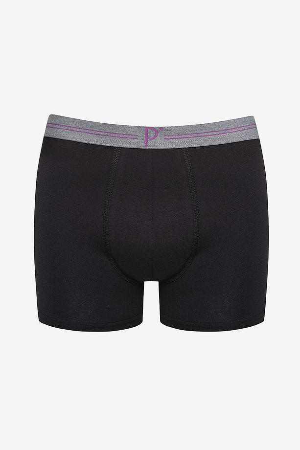 Black Basic 3lü Siyah Boxer - 3