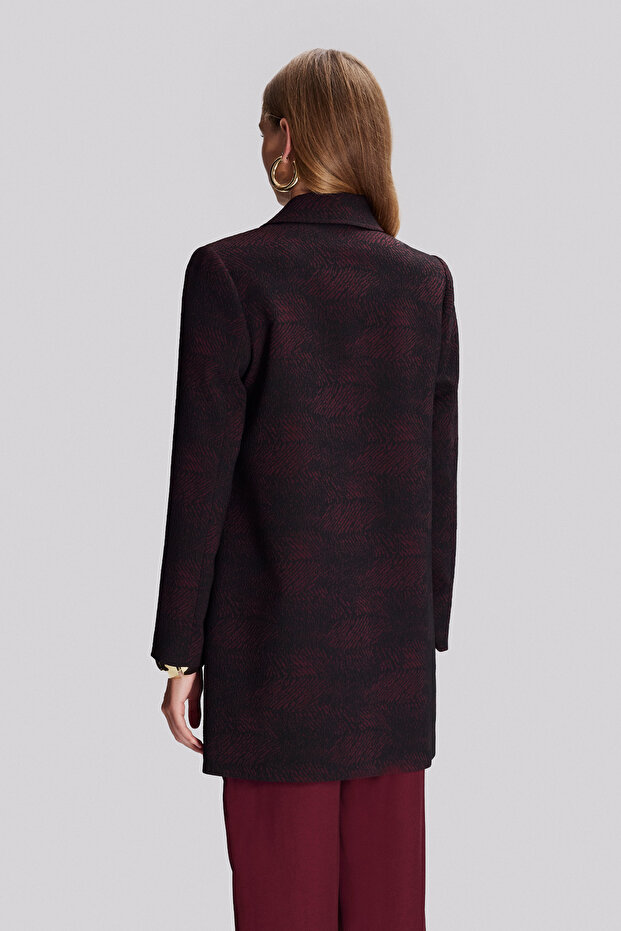 piele Jachetă lungă cu detalii - 4