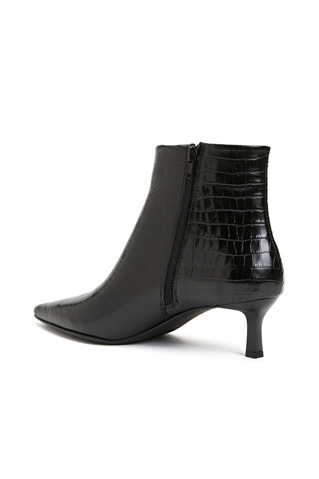 Siyah Kadın Deri Bot - 3