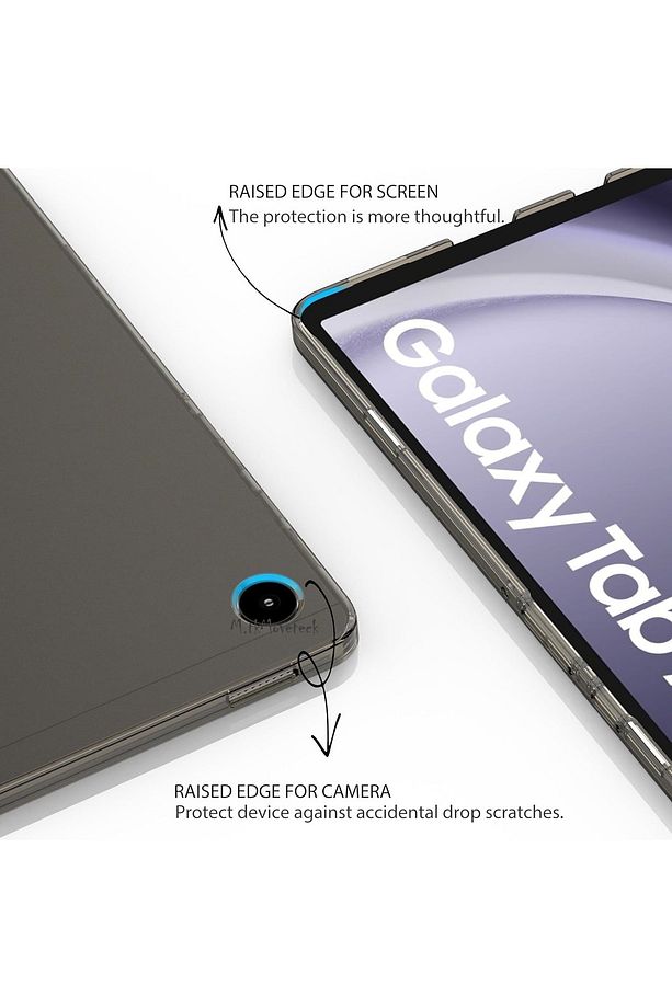 Samsung Galaxy Tab A9 8.7 inç Sm-X110 Tablet Kılıfı Akıllı Smart Uyku Modlu Katlanabilir Şeffaf - 6