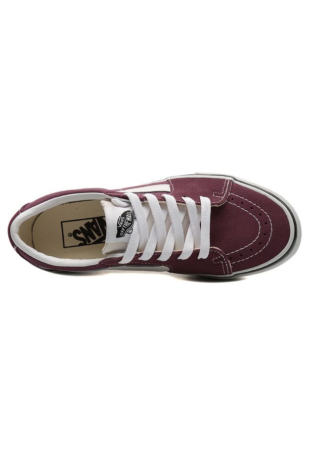 0009QRCHI1-R Vans Sk8-Low Spor Ayakkabı Bordo - 5