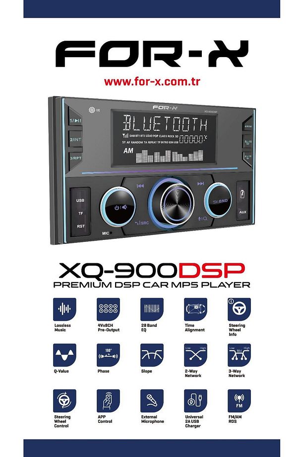 XQ-900DSP DOUBLE TEYP DSP İŞLEMCİ - 1