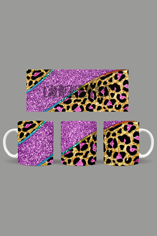 نمط الفهد / كوب بطابع الفهد - 1