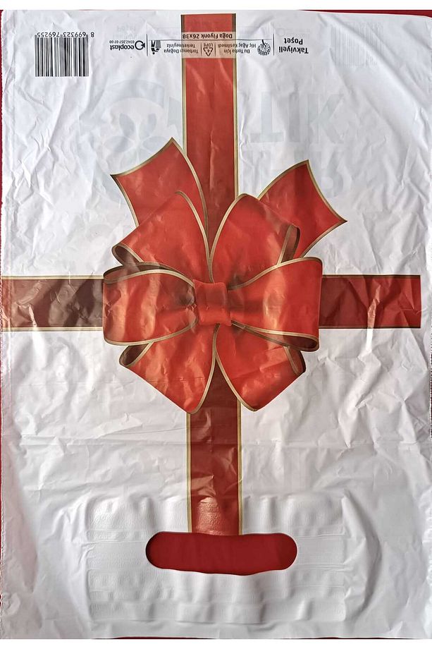 Takviyeli Renkli Baskılı Thankyou Mağaza Poşeti No:2 26x38cm 50 Adet - 2