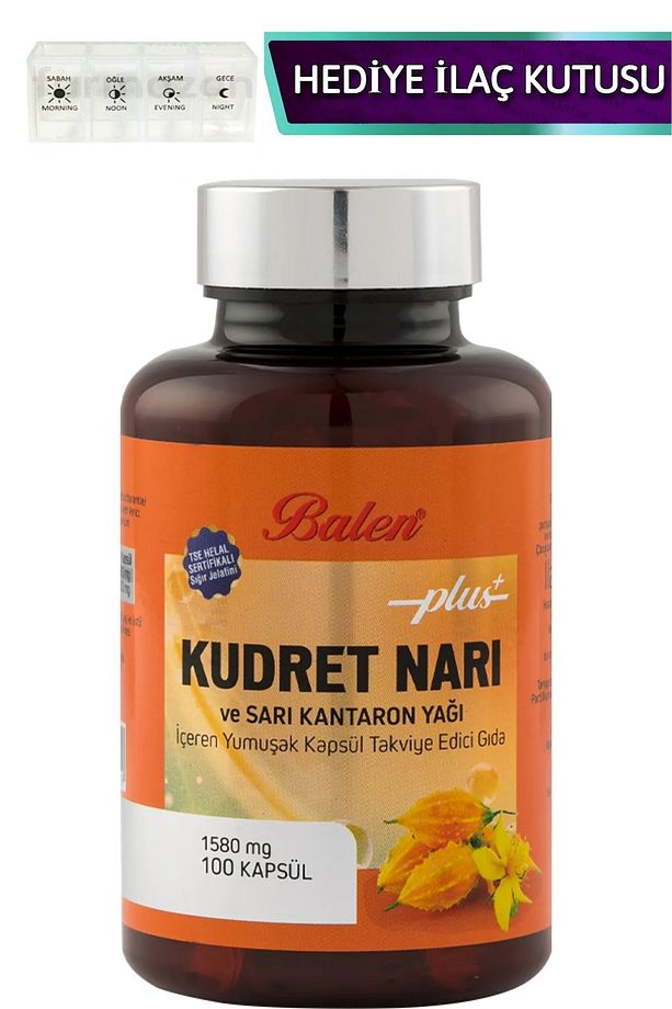 Kudret Narı Ve Sarı Kantaron Yağı Içeren Yumuşak Kapsül 1580 MG X 100 - 1
