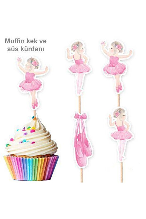 Ballerina Themed Shaped Toothpicks 10 Pieces