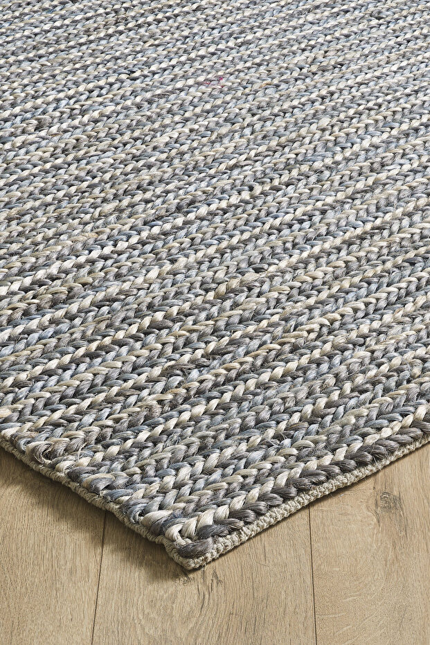 Dulce - Feldgrau Renkli Jüt Hasır Halı - 2